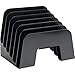 1InTheOffice Incline Desktop File Sorter, 6 Compartments Step Sorter, Black