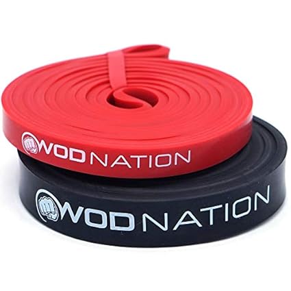 Wod Nation Pull Up Assistance Band Set Best For Pullup Assist Chin Ups Resistance Band Exercise Stretch Mobility Work Serious Fitness Set Of