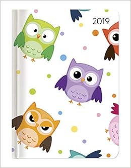 Ladytimer Funny Owls 2019 - Eulen - Taschenkalender A6 - Weekly - 192 Seiten - Notizen
