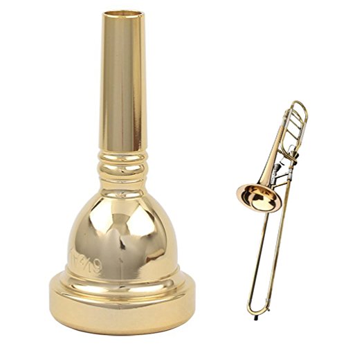 ALLCACA Alto Trombone Mouthpiece Copper Trombone Mouthpieces, 6 1/2AL, Gold - Thumbnail 6