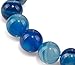 Antiquity Sian Art 3/8'' Agate Multicoloured Bead Stretch Enthralling Jewelry Bracelet Bangle (Azure) 7