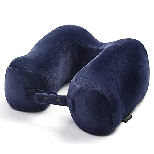 Lewis N. Clark Contoured Memory Foam Hexform Travel Cervical Neck Pillow for Shoulder & Neck