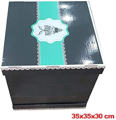 Caja de cartón Grande para Tartas, 35 x 35 x 30 cm: Amazon.es: Hogar