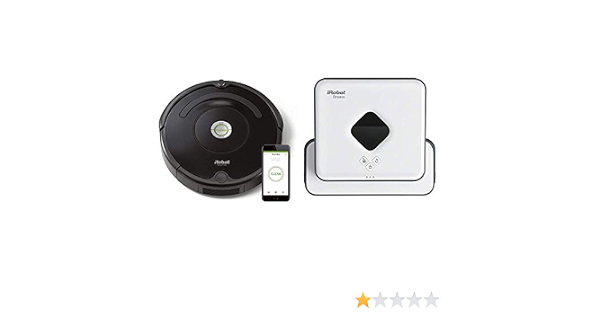 iRobot - Set con Roomba 671 Robot Aspirador para Suelos Duros y Alfombra,  Tecnología Dirt Detect, WiFi + Braava Jet 390T Robot fregasuelos, 2 Modos  de Limpieza, Todo Tipo de Suelos, más