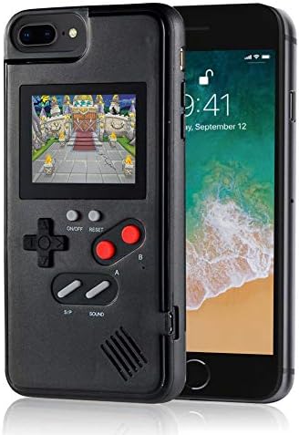 merfinova Handheld Retro Game Console Phone Case, Compatible with iPhone (6Plus/6sPlus/7Plus/8Plus, Black)