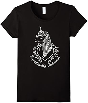 Womens Unicorn Mama shirt -Mamacorn - Awkward LlamaCorn Small Black
