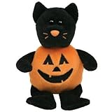 TY Halloweenie Beanie Baby - CATKIN the Pumpkin Cat (5.5 inch)