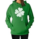 Faded Shamrock Hoodie for St. Patrick Day Irish Women's Hoodie