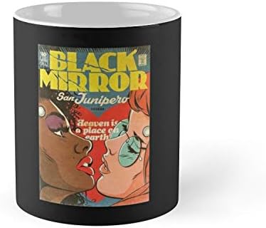 Shield Won Mug Black Mirror san junipero Mug - 11oz Mug - Features wraparound prints - Dishwasher safe - Made from Ceramic - Best gift for family friends