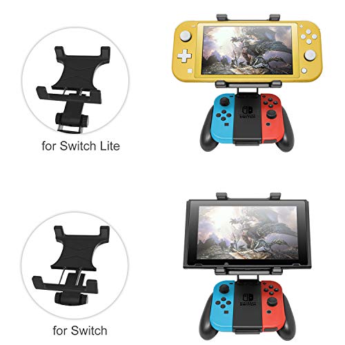 Handle Bracket for Nintendo Switch Joy-Con, Adjustable Clip Clamp Mount Holder for Nintendo Switch/Nintendo Switch Lite Console