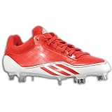 Adidas Men's Adizero 5-Tool Baseball Cleat, Red/White, 13