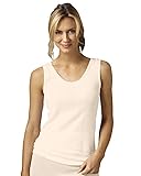 Indera Women's 100% Cotton Rib Knit Camisole, Beige, X-Large, 3-pk - Misses, Womens