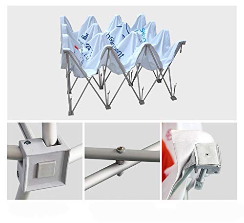 EVIEUN Aluminum Portable Straight Pop Up Trade Show Display Stand Backdrop Booth Frame Wedding Decoration Wall Holiday Promotion Wall 8X8Ft - Thumbnail 7
