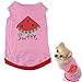 Dog Vest,Haoricu Summer Watermelon Printed Pet Clothing Pet Costume Small Pet Dog Puppy Cat Clothes Apparel T shirt Vest (M, Pink)