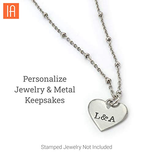 ImpressArt Basic Typewriter Uppercase 3mm Metal Stamp Letter Set for