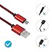 Micro USB Cable, 4-Pack 3ft / 6ft / 6ft / 10ft Nylon Braided Android Charger USB to Micro USB Charging Cable for Android, Sumsung, Nexus, LG, Sony, Xbox, PS4 and More By Trippix (Red)
