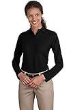 Port Authority Women's Port Authority Ladies Long Sleeve Silk Touch M Black