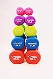 Omnie Dumbbells - Neoprene Non Slip Grip - Deluxe Body Building/Sculpting Workout - Ideal for General Exercise, Comfortable Contoured Grips for Easy Use, for Both Men & Women (Set of 2)
