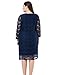 Chicwe Women's Plus Size Lined Lace Dress - Knee Length Work Casual Party Cocktail Dress