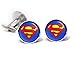 Classic Superman Cufflinks, Man of Steel Tie Clip Tack, Justice League Jewelry Cuff Links, Superhero Wedding Party Jewelry
