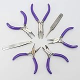 Beadsmith 7-Piece Jewelry Pliers Set with Case, Mini