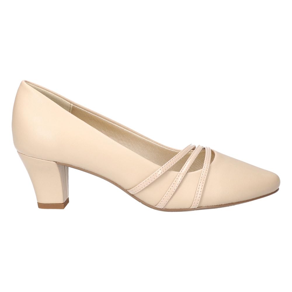 Easy Street Women’s Cristiny Pump, Nude, 7 Wide