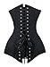 Charmian Women's 26 Steel Boned Cotton Long Torso Hourglass Body Shaper Corset