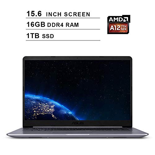2019 Asus VivoBook F510QA 15.6 Inch FHD Laptop Computer (AMD Quad Core A12-9720P up to 3.6GHz, 16GB RAM, 1TB SSD, AMD Radeon R7, Bluetooth, WiFi, HDMI, Windows 10)
