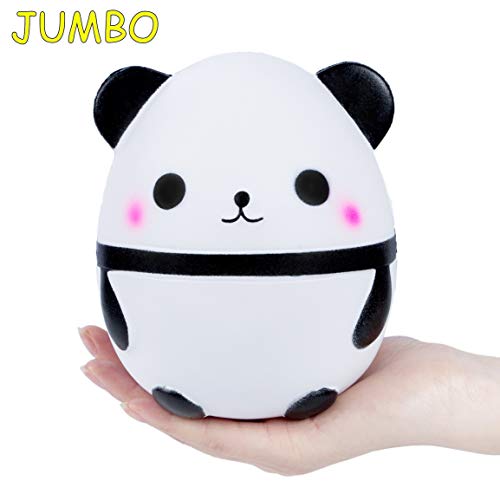 AILIMY 5.9" Jumbo Panda Squishies Scented Soft Slow Rising Cute Super Big Squishy Animal Food Toy Kawaii New Gifts - Thumbnail 5