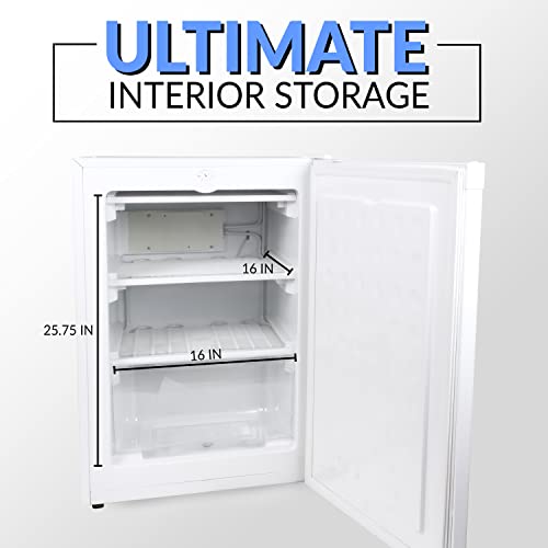 Igloo Cu.Ft. Compact Upright Freezer with Storage Drawer, 2 Quick