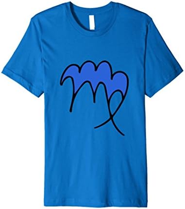 Mens Virgo symbol t-shirt Virgo birthday art tee shirts zodiac Small Royal Blue