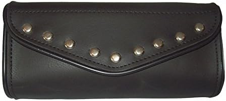 Motorcycle Studded Black PVC Waterproof Windshield Tool Bag