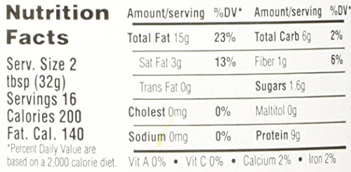 Joseph's Peanut Butter, Salt-free, No Sugar Added, Crunchy, 18 Oz.