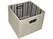 Alexi Ricci Khaki Tan 11Hx13Wx13D Folding Storage Bin Orginization with Style