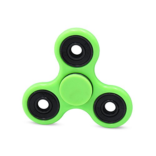 BOBOO Fidget Spinner Stress Reducer ,Bearing Toy for ADHD EDC Hand Killing Time (Green-Black)