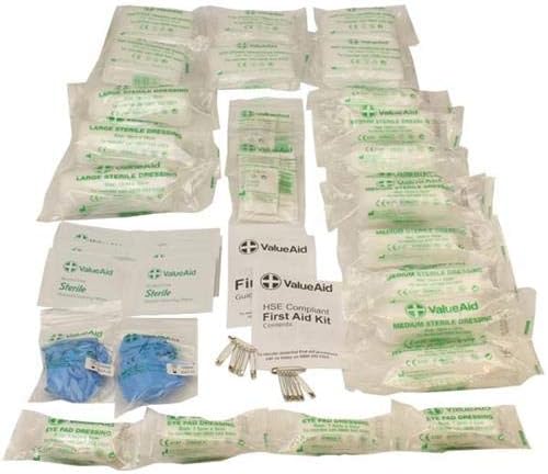 Value Aid HSE Compliant Workplace First Aid Refill Kit (11-20 Person), 0.315 kg