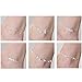Anklet- 6PCS Anklets Ankle chains No fading foot chains for Female fashion jewelry Each Size 10.04