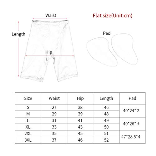 YUENA CARE Hip Butt Enhancer Shapewear Panty Sponge Padded Women Underwear for Crossdressing (Black Hip Pads Underwear, M)