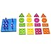 Baby Shape Sorts Colors Board Preschool Early Developmental Educational Geometric Block Puzzle Toys Christmas Gift for Kids Children Toddler Boy Girl