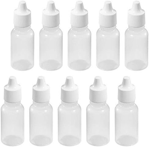 Happyyous Empty Plastic Perfume Eye Dropper Bottles, Squeezable Dropping Boxs For Eye Liquid Oil - 10ML, 30ML, 50ML, 100ML