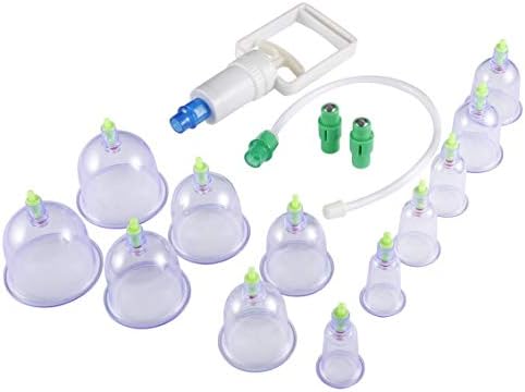 ForceSthrength 12pcs/set Chinese Health Care Medical Vacuum Body Cupping Therapy Cups