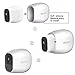 Silicone Skins Cover Protective Skin for Arlo Pro, Arlo Pro 2 Smart Security Wire-Free Cameras 4 Pack (White)
