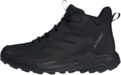 Homme Terrex Anylander Mid Rain.Rdy Hiking Shoes, Core Black/Core Black/Grey Four, 42 EU