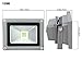Techno Earth F10K 90-240V 120-Degree Beam Angle Landscape Outdoor Waterproof 10W LED Flood Light Lamp, Cool White