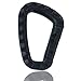 DB.WOR Carabiner Tactical 6pcs Enforcement Polymer Light Weight D-Ring Hanging Hook (Black)