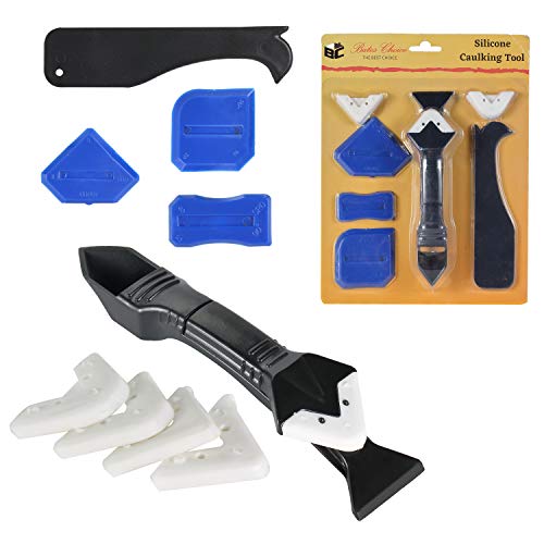 Bates- Caulking Tool, 9 pc, Caulk Remover, Caulking Tools, Silicone Caulking Tool, Grout Removal Tool, Caulking Tool Kit…