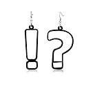 Tidoo Jewelry Lovely Acrylic Dangle Stud Earring Punk Style Nightclub Exaggeration Hip Hop Jewelry