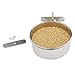 FinYii 2-Pack Bird Parrot Feeding Cups with Clamp, Stainless Steel Food Water Bowls Dish for Small Animal, Chinchilla, Ferret, Cockatiel, Conure, Parakeetthumb 2