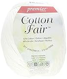 Premier Yarn 27-2 3-Pack Cotton Fair Solid Yarn, Cream
