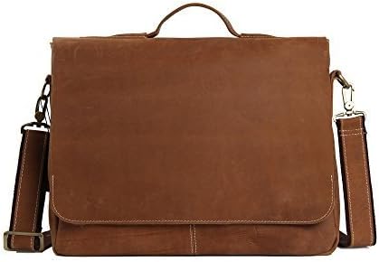 Jellybean Gorilla 13" 14' GENUINE LEATHER MEN MESSENGER BAG LAPTOP BAG CROSSBODY BAG